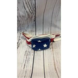 American Flag Fanny Pack Waist Bag Patriotic USA Stars Stripes Belt Pouch‎